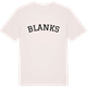 Vintage White t-shirt med Blanks böjd t-shirt