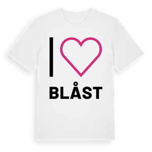 Jag älskar Blåst t-shirt stort tryck – ekologisk bomull t-shirt från Pinshirt