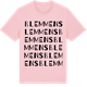 Pink Cotton t-shirt med Blemmens ordlek t-shirt