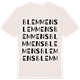 Vintage White t-shirt med Blemmens ordlek t-shirt