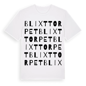 Blixttorpet ordlek t-shirt – ekologisk bomull t-shirt från Pinshirt