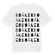 White t-shirt med Boåker ordlek t-shirt