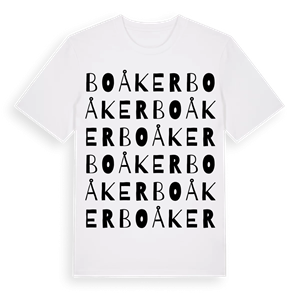 Boåker ordlek t-shirt – ekologisk bomull t-shirt från Pinshirt