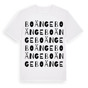Boänge ordlek t-shirt – ekologisk bomull t-shirt från Pinshirt