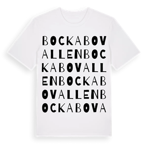 Bockabovallen ordlek t-shirt – ekologisk bomull t-shirt från Pinshirt