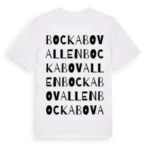 Bockabovallen ordlek t-shirt – ekologisk bomull t-shirt från Pinshirt