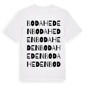 Bodaheden ordlek t-shirt – ekologisk bomull t-shirt från Pinshirt