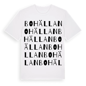 Bohällan ordlek t-shirt – ekologisk bomull t-shirt från Pinshirt