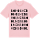 Pink Cotton t-shirt med Boholmen ordlek t-shirt