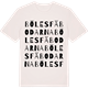 Vintage White t-shirt med Bölesfäbodarna ordlek t-shirt