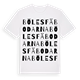 Bölesfäbodarna ordlek t-shirt