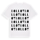 White t-shirt med Bollot ordlek t-shirt