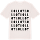 Vintage White t-shirt med Bollot ordlek t-shirt