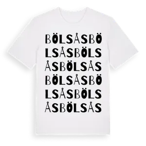 Bölsås ordlek t-shirt – ekologisk bomull t-shirt från Pinshirt