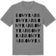 Mid Heather Gray t-shirt med Bomyran ordlek t-shirt