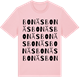 Pink Cotton t-shirt med Bonäs ordlek t-shirt