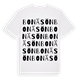 White t-shirt med Bonäsön ordlek t-shirt