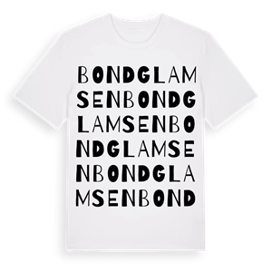 Bondglamsen ordlek t-shirt – ekologisk bomull t-shirt från Pinshirt
