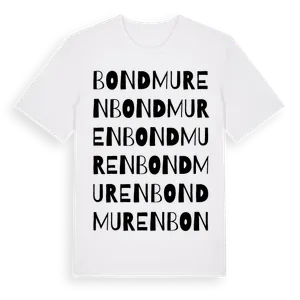 Bondmuren ordlek t-shirt – ekologisk bomull t-shirt från Pinshirt