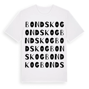 Bondskog ordlek t-shirt – ekologisk bomull t-shirt från Pinshirt
