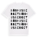 White t-shirt med Bönhusberget ordlek t-shirt