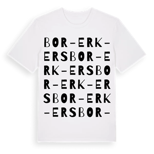 Bor-Erk-Ers ordlek t-shirt – ekologisk bomull t-shirt från Pinshirt