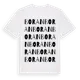 White t-shirt med Boran ordlek t-shirt