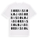 Bornasbokojan ordlek t-shirt