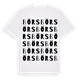White t-shirt med Börs ordlek t-shirt
