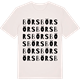 Vintage White t-shirt med Börs ordlek t-shirt