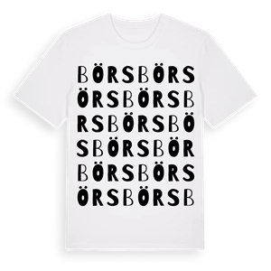 Börs ordlek t-shirt – ekologisk bomull t-shirt från Pinshirt