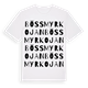 Bössmyrkojan ordlek t-shirt