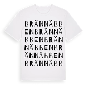 Brännäbben ordlek t-shirt – ekologisk bomull t-shirt från Pinshirt