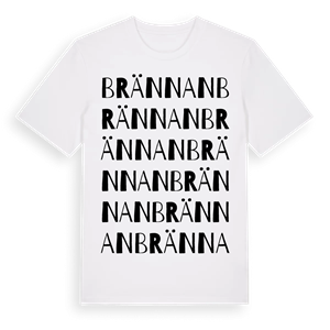 Brännan ordlek t-shirt – ekologisk bomull t-shirt från Pinshirt