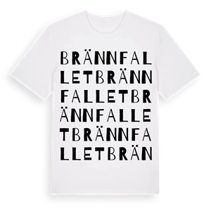 Brännfallet ordlek t-shirt – ekologisk bomull t-shirt från Pinshirt