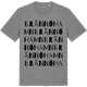 Mid Heather Gray t-shirt med Brännö hamn ordlek t-shirt