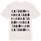 Vintage White t-shirt med Brännö hamn ordlek t-shirt