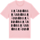 Pink Cotton t-shirt med Brännön ordlek t-shirt