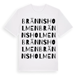 Brännsholmen ordlek t-shirt – ekologisk bomull t-shirt från Pinshirt
