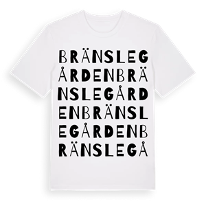 Bränslegården ordlek t-shirt – ekologisk bomull t-shirt från Pinshirt