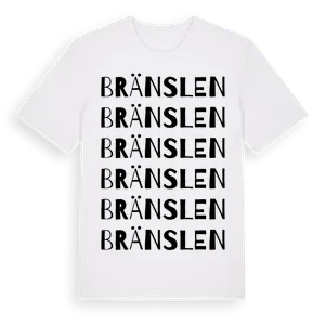Bränslen ordlek t-shirt – ekologisk bomull t-shirt från Pinshirt