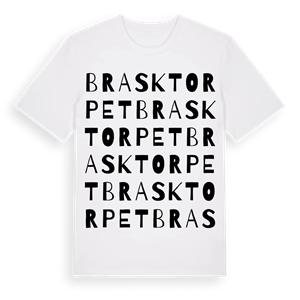 Brasktorpet ordlek t-shirt – ekologisk bomull t-shirt från Pinshirt