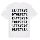 White t-shirt med Brattsvedtorpet ordlek t-shirt