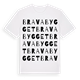 White t-shirt med Bravabygget ordlek t-shirt