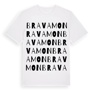 Bravamon ordlek t-shirt – ekologisk bomull t-shirt från Pinshirt