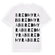 White t-shirt med Bredmyran ordlek t-shirt