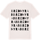 Vintage White t-shirt med Bredmyran ordlek t-shirt
