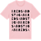Pink Cotton t-shirt med Bredsandstugan ordlek t-shirt