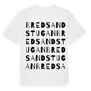 Bredsandstugan ordlek t-shirt – ekologisk bomull t-shirt från Pinshirt