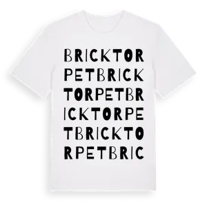 Bricktorpet ordlek t-shirt – ekologisk bomull t-shirt från Pinshirt